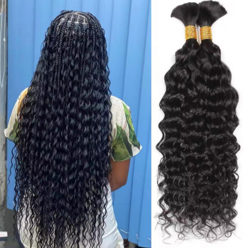 Human Hair Deep Wave Braiding Knotless/ Boho Extension