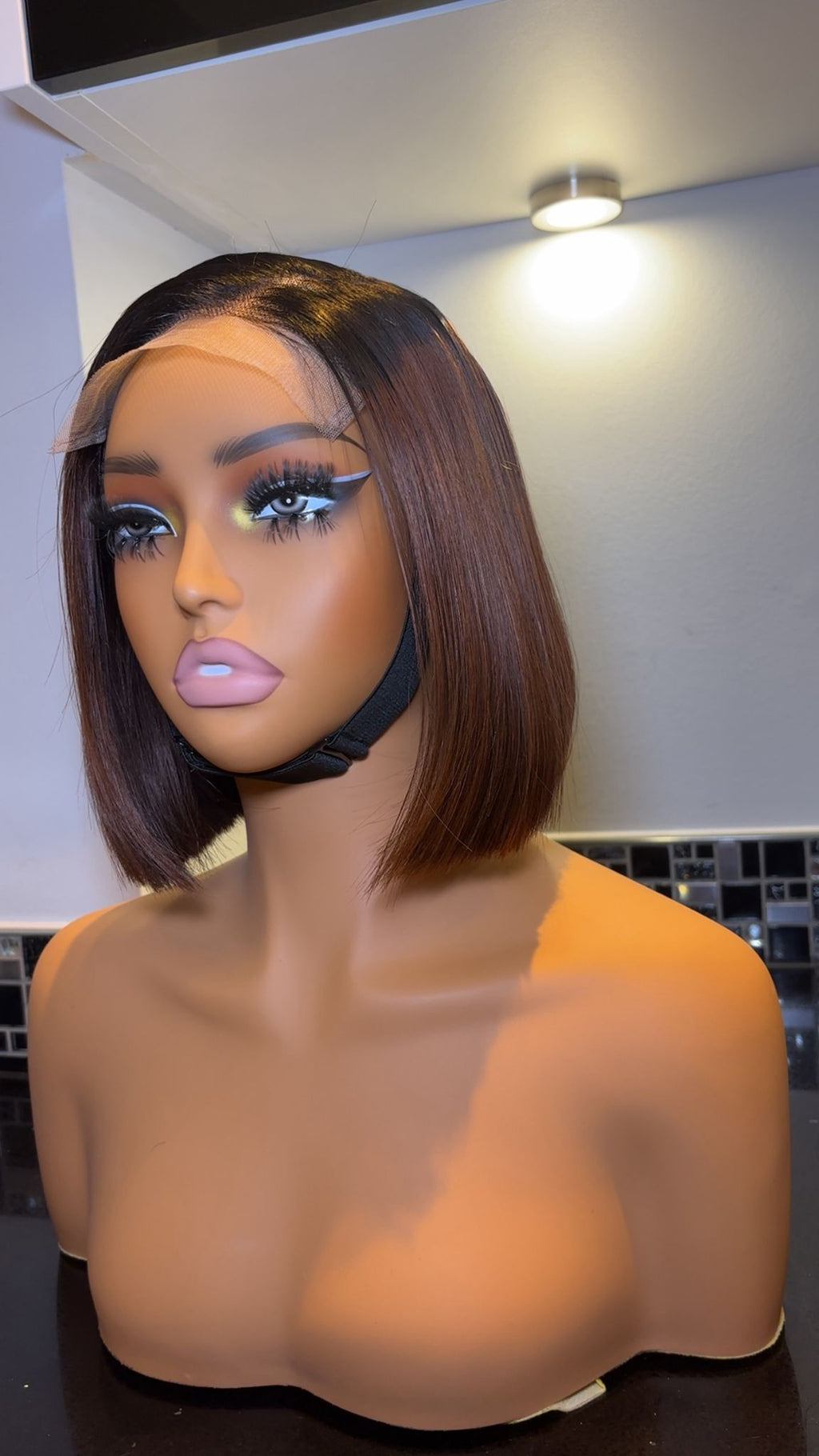 Bone Straight Short Bob Wig
