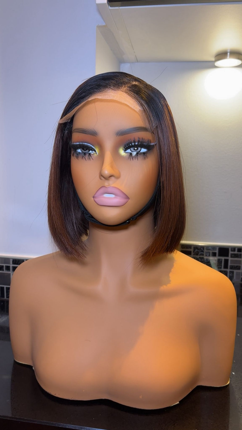 Bone Straight Short Bob Wig