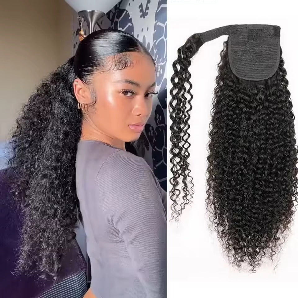 Deep Wave Ponytail Clip-In
