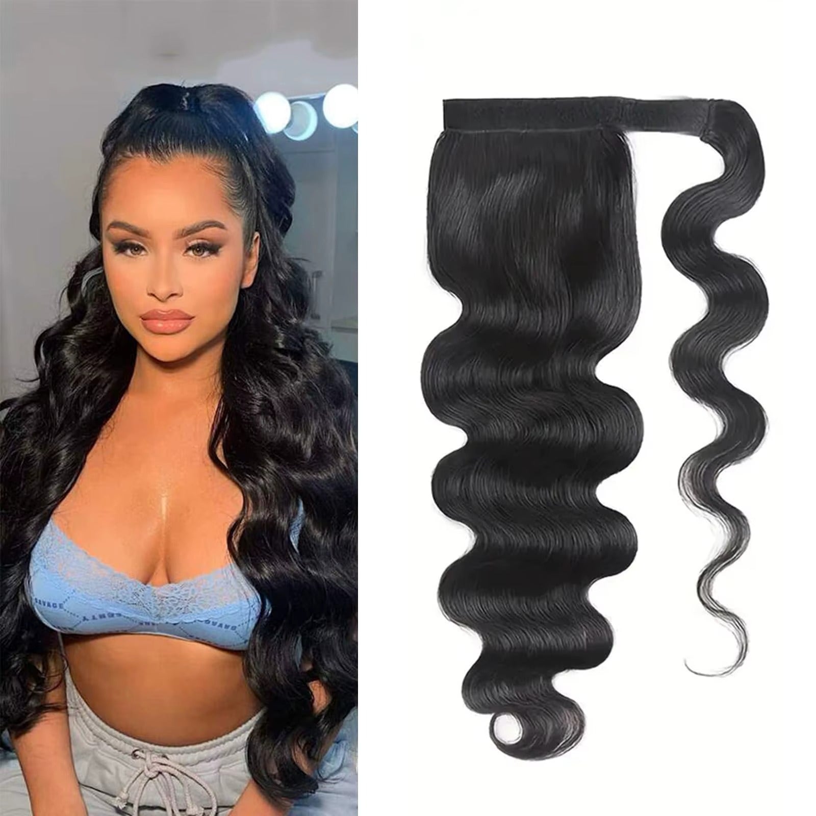 Ponytail Body Wave Clip-In