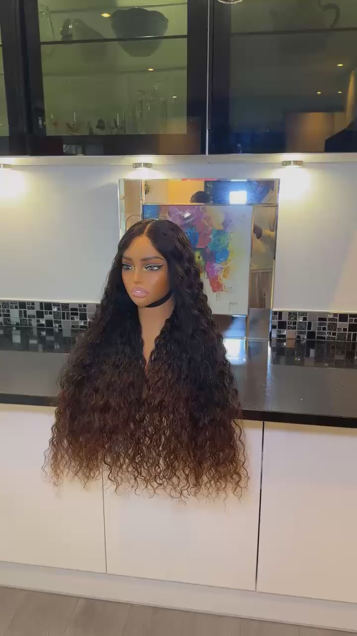 Deep Curly Ombre Wig - HD Lace 5x5