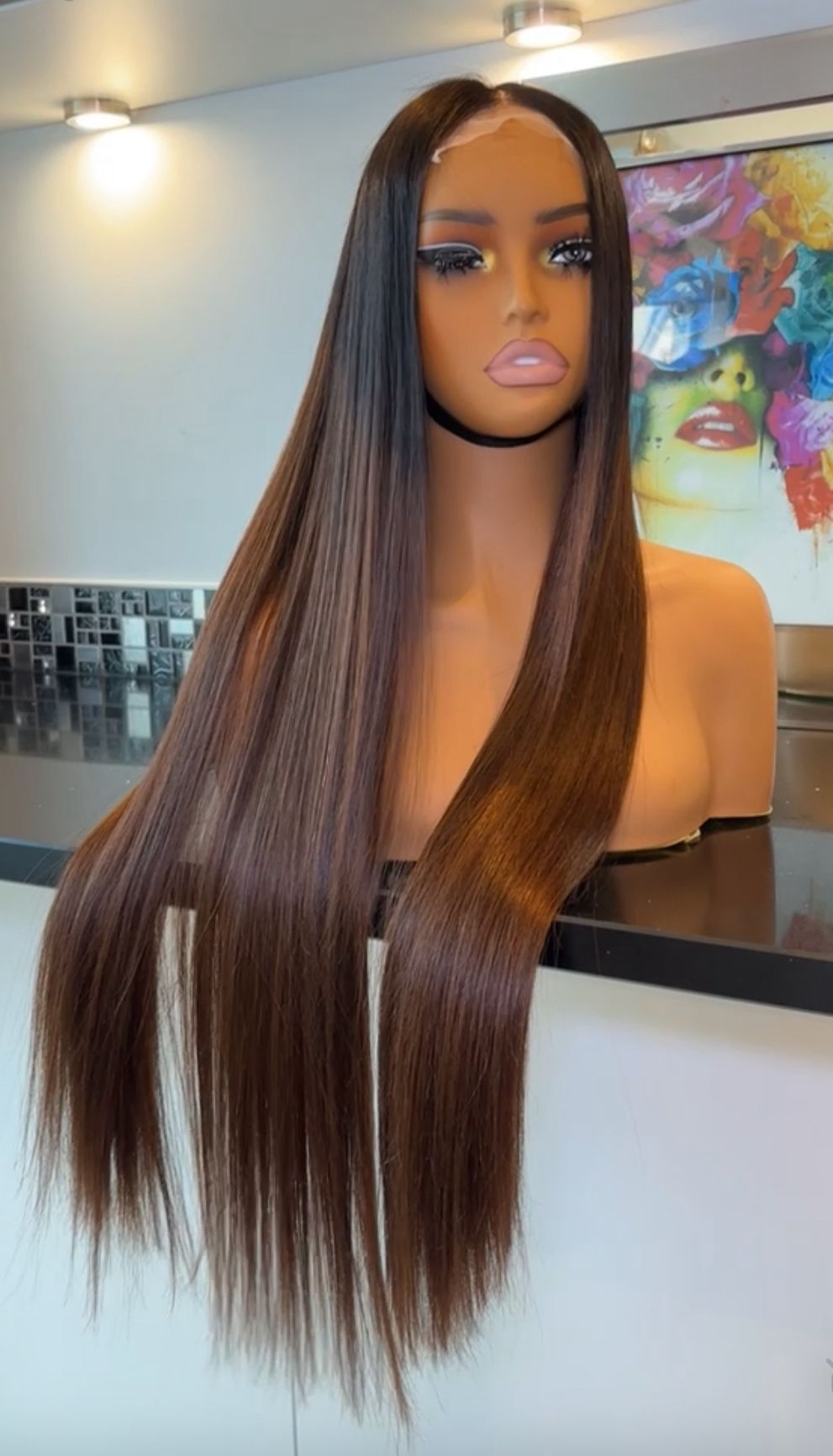 Bone Straight Vietnamese 30 Inch Wig 4x6
