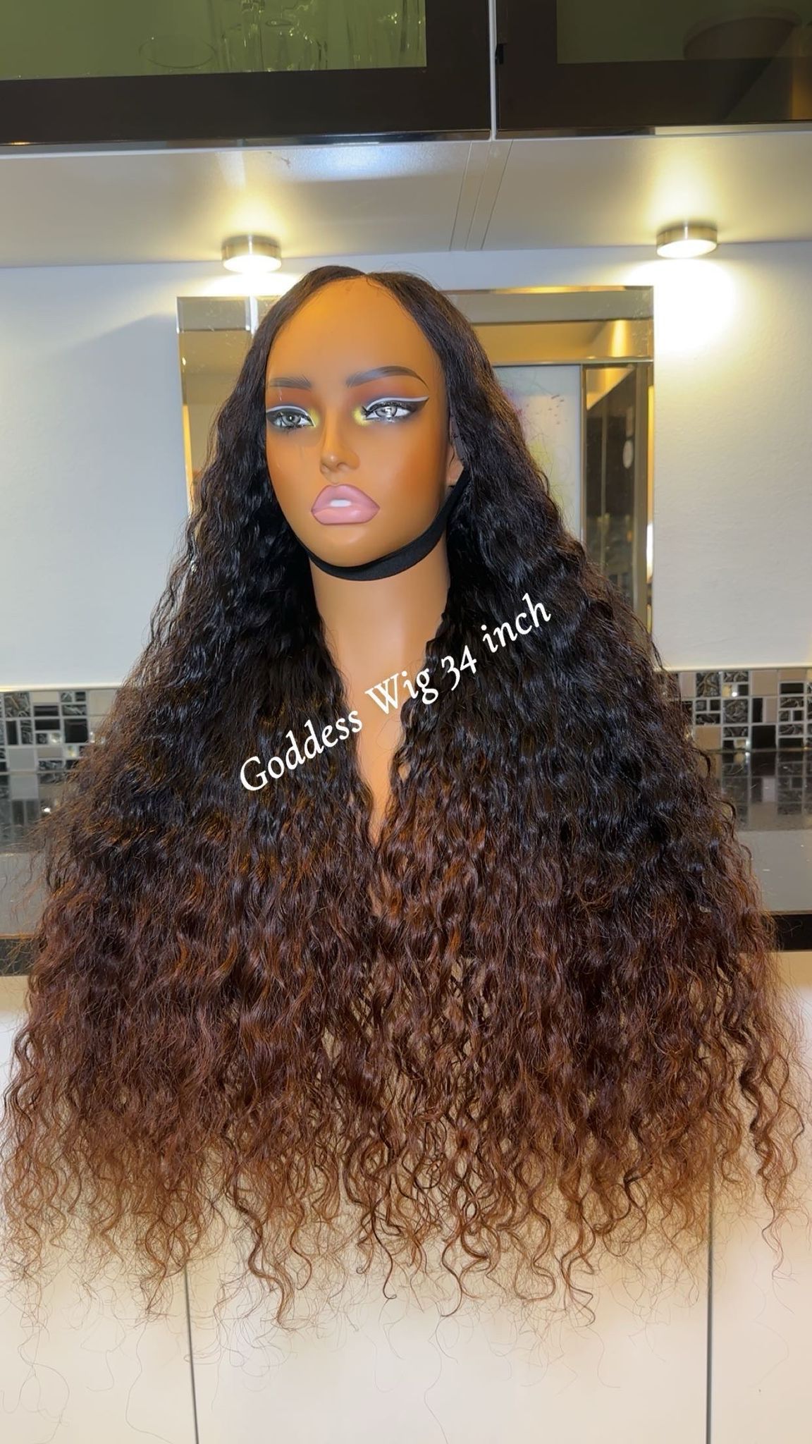Deep Curly Ombre Wig - HD Lace 5x5